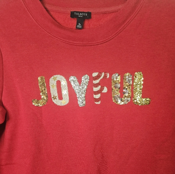 Talbots Joyful Sweatshirt size SP - Picture 5 of 7